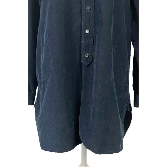 CP Shades Cecelia Baby Corduroy Tunic Top Small Long Sleeve 3/4 Button Front - Picture 7 of 16